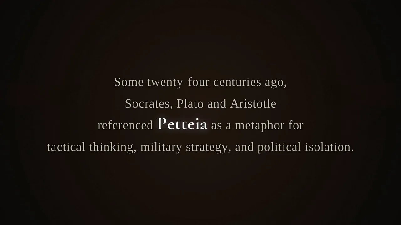 A still from the Petteia intro film