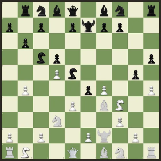 The Petteia board at the start of a game